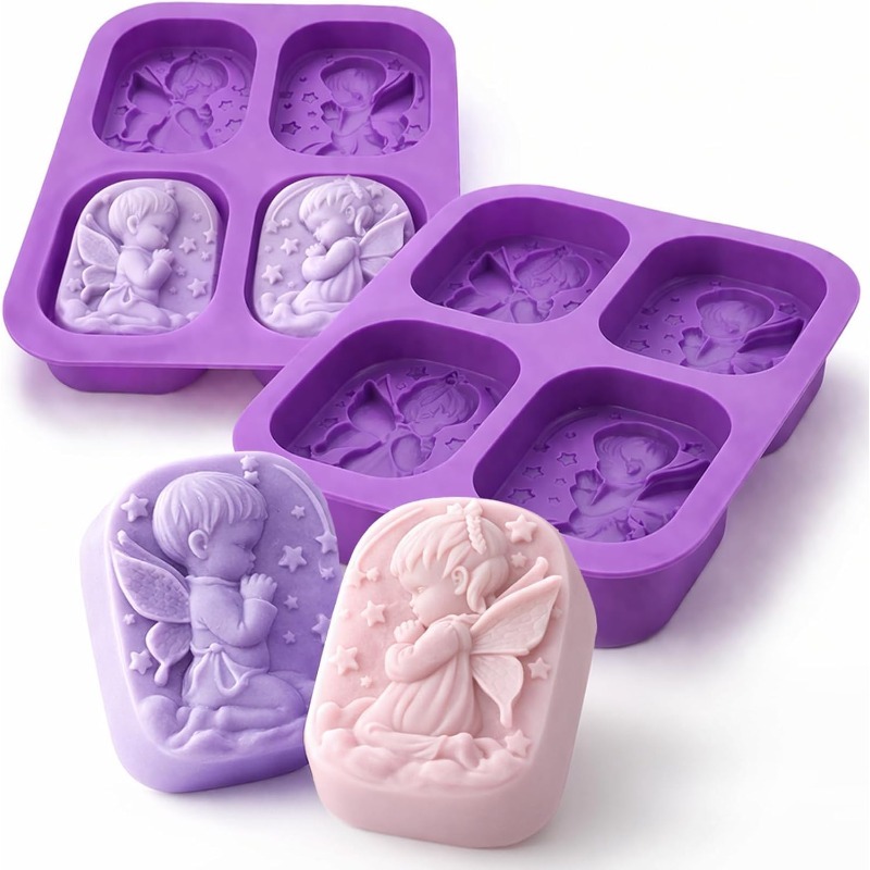 Candle Making Supplies For Beginners - Angel Silicone Mold For Soap Making