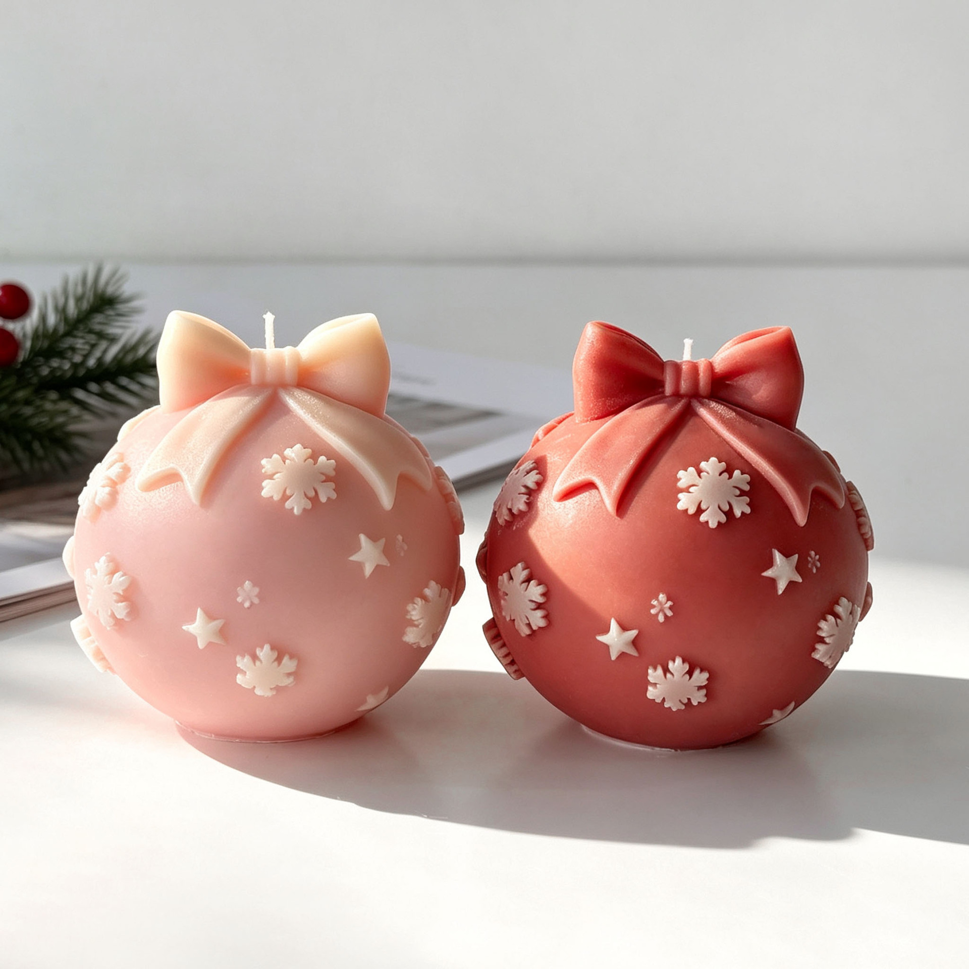 DIY Bow Tie Christmas Ball Sil - Candle Supplies Shop ulasan dan harga