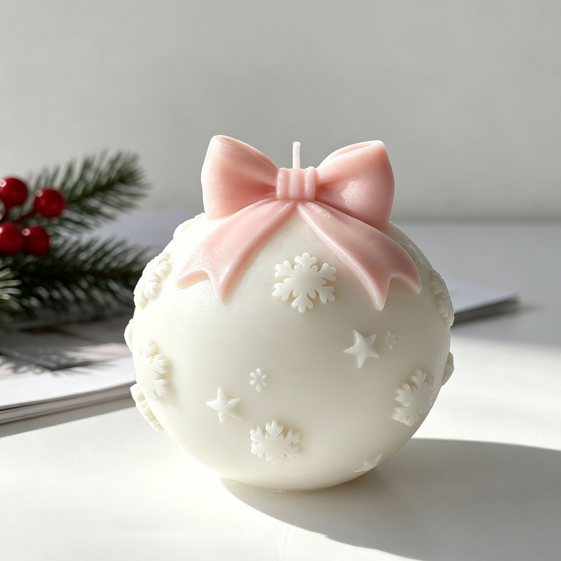 DIY Bow Tie Christmas Ball Sil - Candle Supplies Shop ulasan dan harga