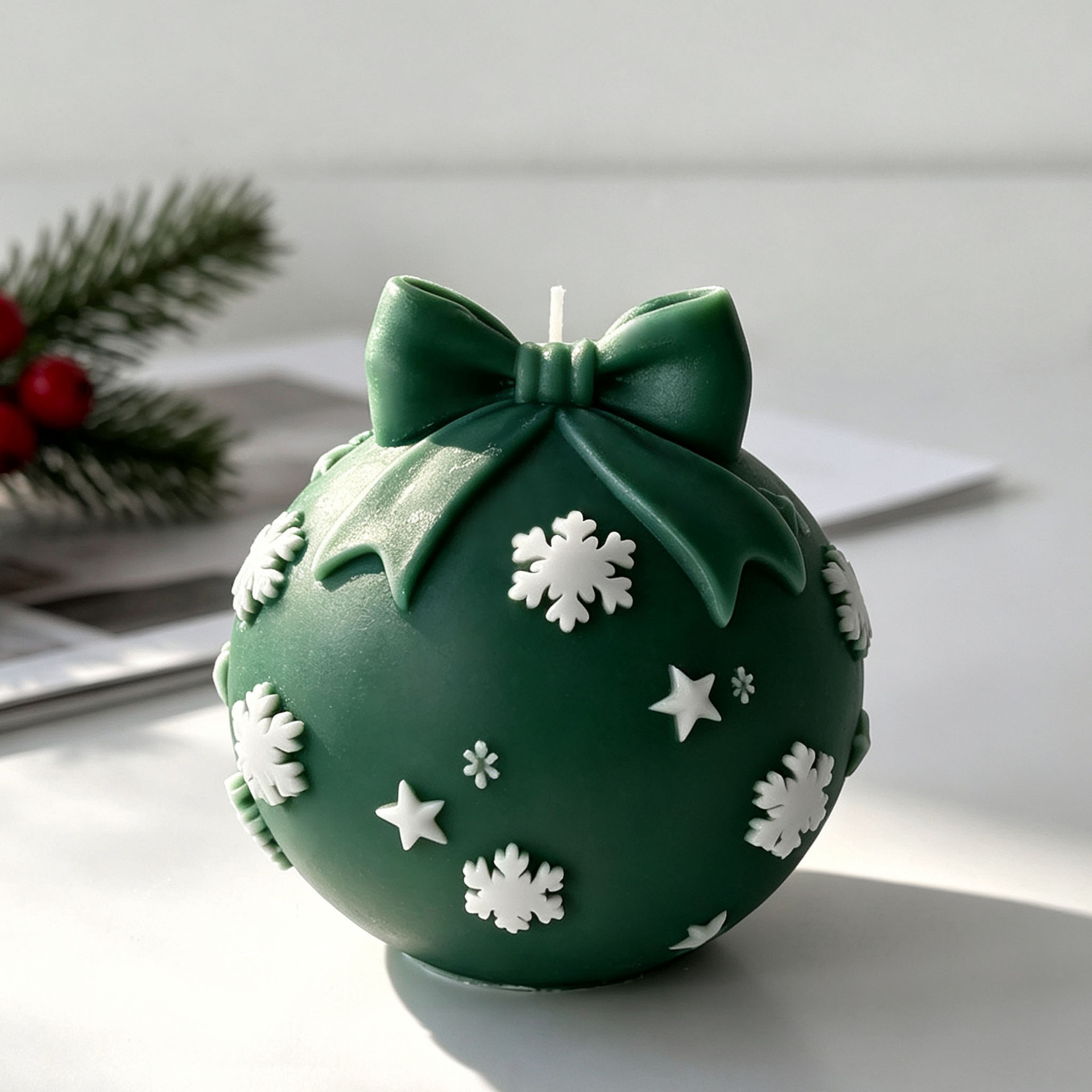 DIY Bow Tie Christmas Ball Sil - Candle Supplies Shop ulasan dan harga