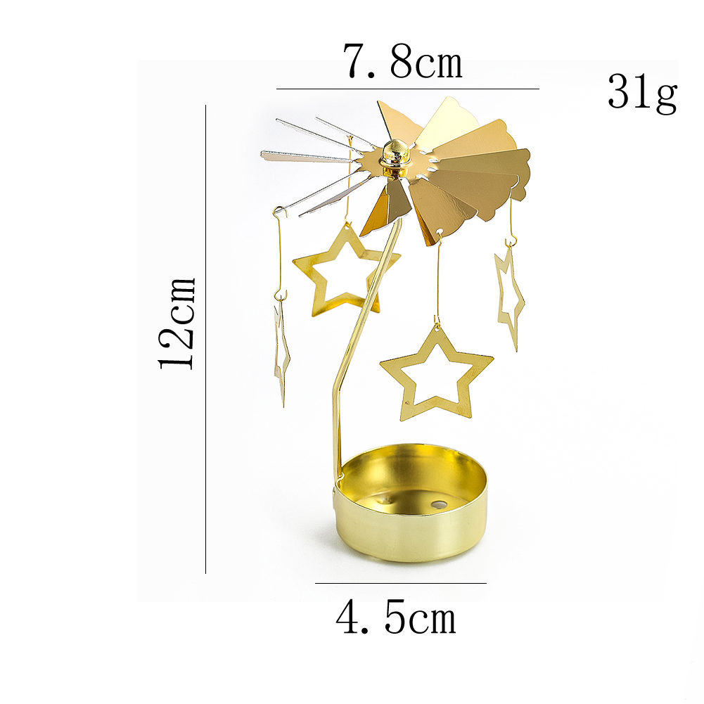1pc Metal Rotatable Candle Hol - Candle Zero ulasan dan harga