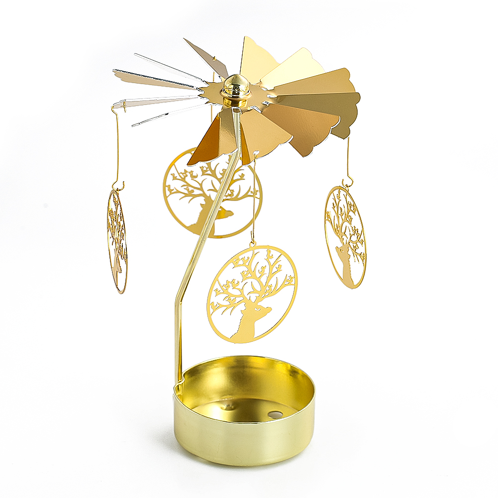 1pc Metal Rotatable Candle Hol - Candle Zero ulasan dan harga