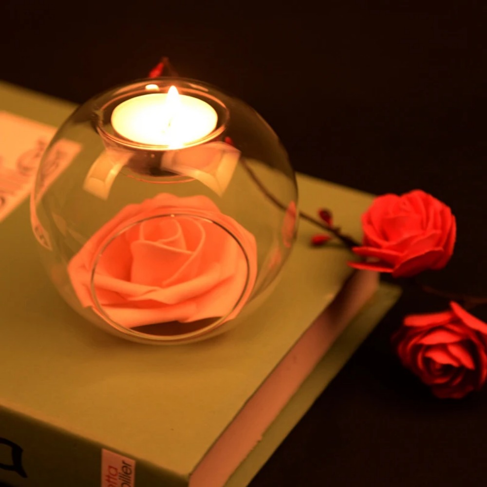 6/12pcs Glass Round Hollow Can - Candle Zero ulasan dan harga