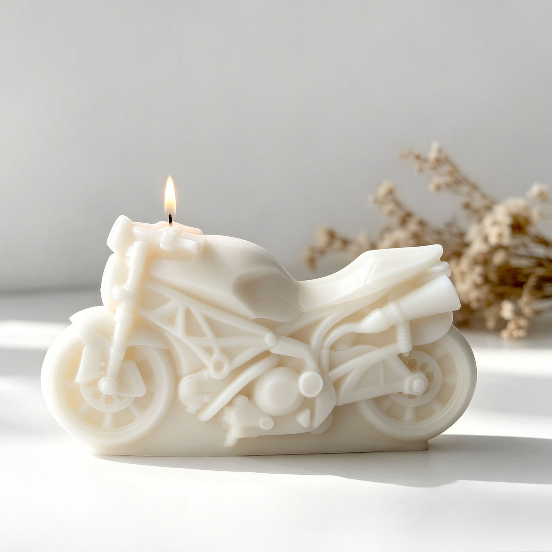 Motorcycle Design Candle Silic - Candle Supplies Shop ulasan dan harga