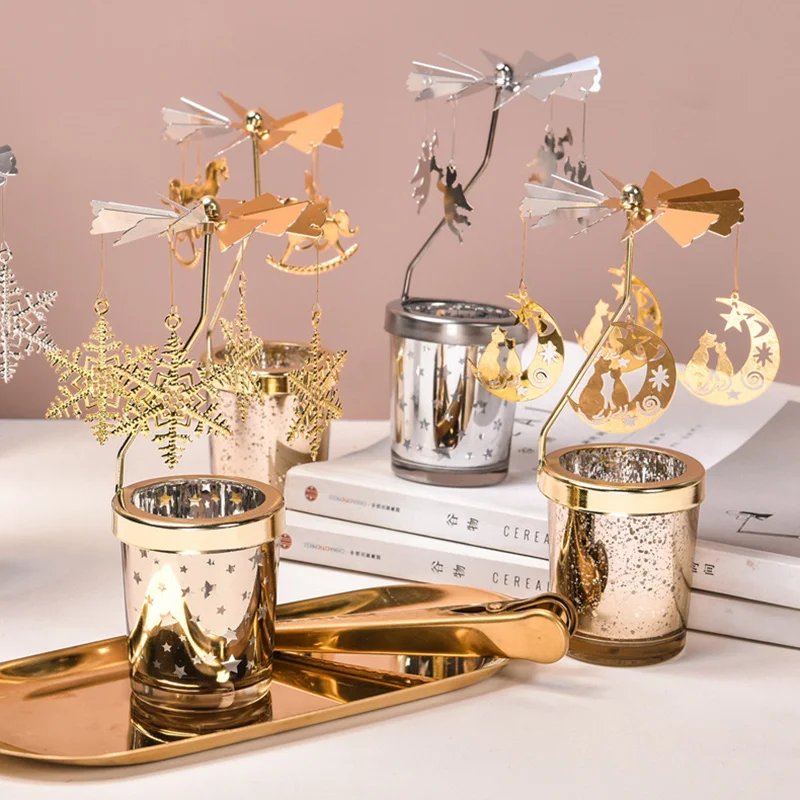 Hot Rotating Candle Stick Hold - Candle Zero ulasan dan harga