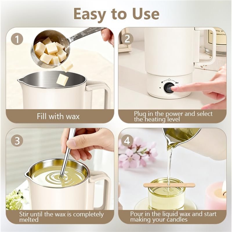Electric Wax Melting Pot Kit 8 - Candle Supplies Uk ulasan dan harga
