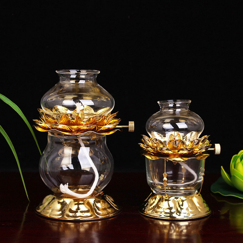 Golden Oil Lamp For Buddhist W - Candle Zero ulasan dan harga