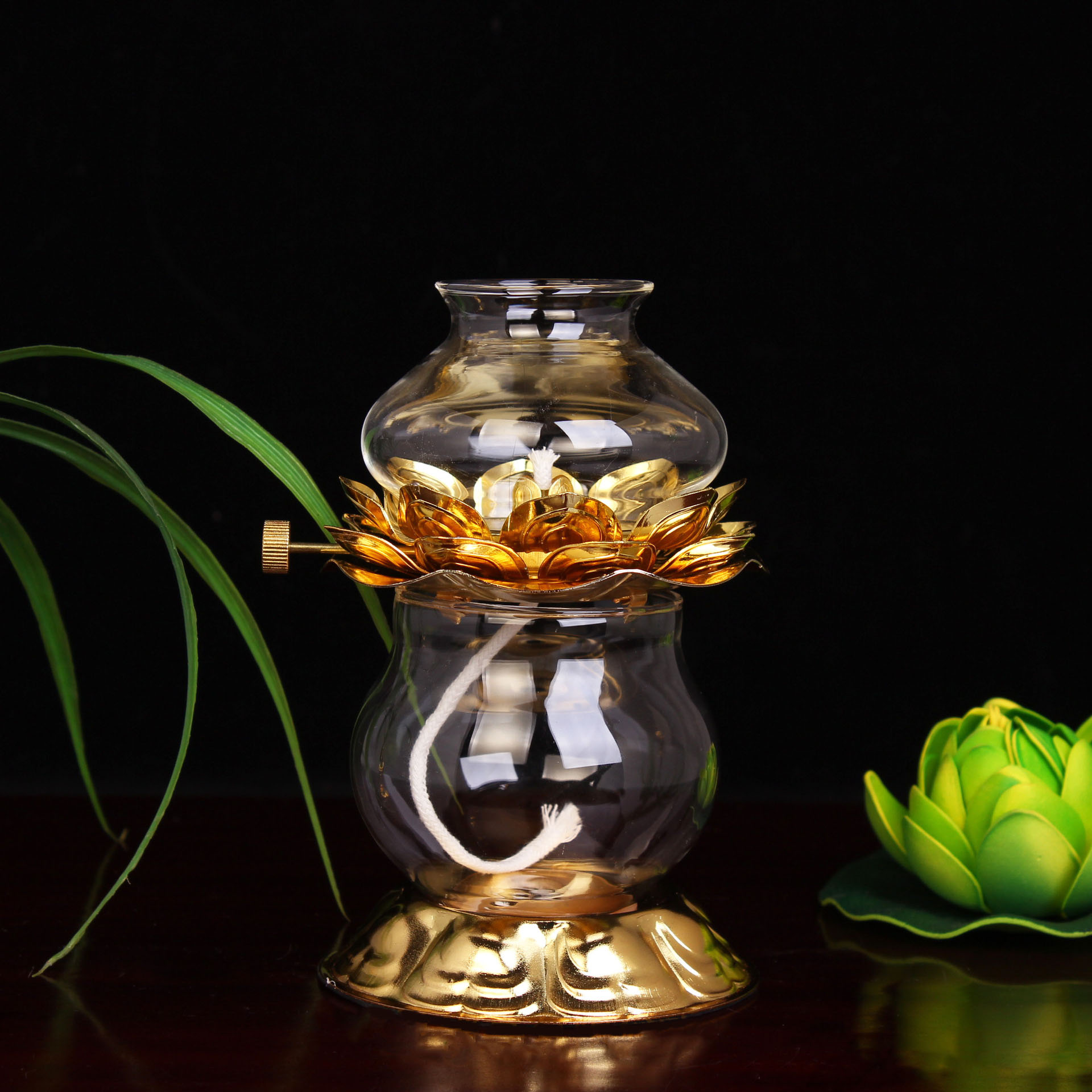 Golden Oil Lamp For Buddhist W - Candle Zero ulasan dan harga