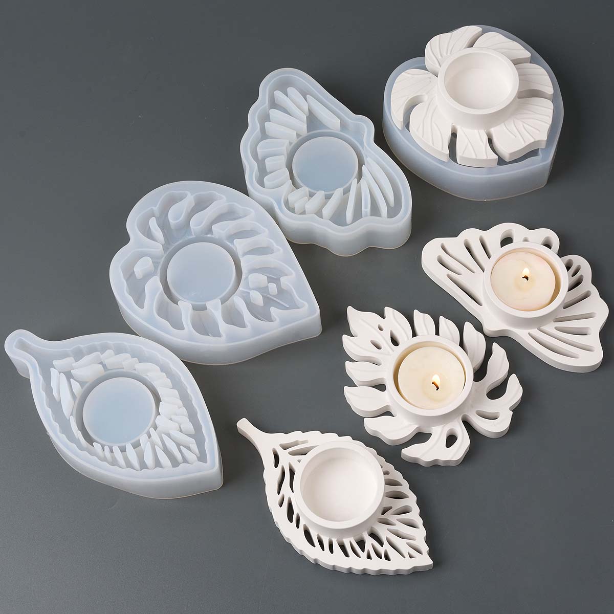 Leaves Candlestick Silicone Mo - Candle Zero ulasan dan harga