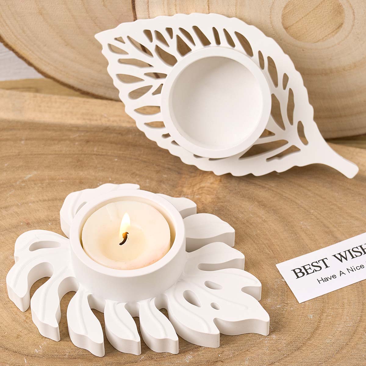 Leaves Candlestick Silicone Mo - Candle Zero ulasan dan harga